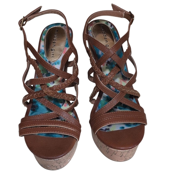 Madden Girl | Shoes | Madden Girl Wedge Braided Ankle Strap Heel Sandal ...